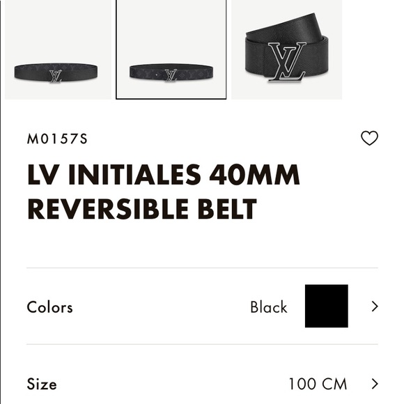 (SOLD PRIVATELY) MENS LV INITIALES REVERSIBLE BELT - Picture 11 of 11